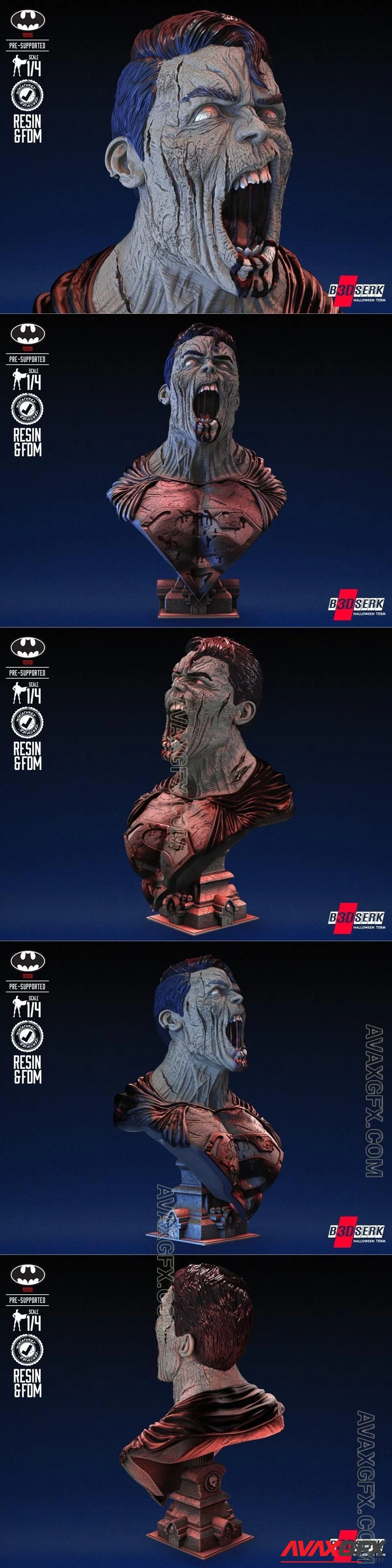 B3DSERK - Superman Zombie Bust