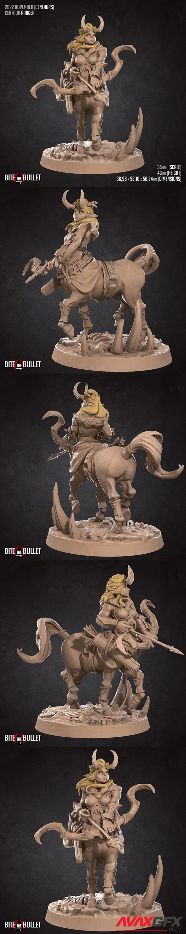 Bite the Bullet – Centaur Ranger – 3D Print