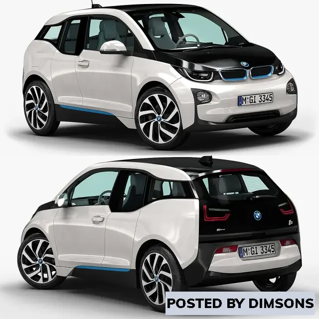 Vehicles, cars BMW i3 - 3D Model