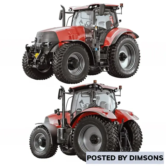 CASE 3 Tractor - 3D Model