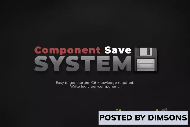 Unity Tools Component Save System v1.25