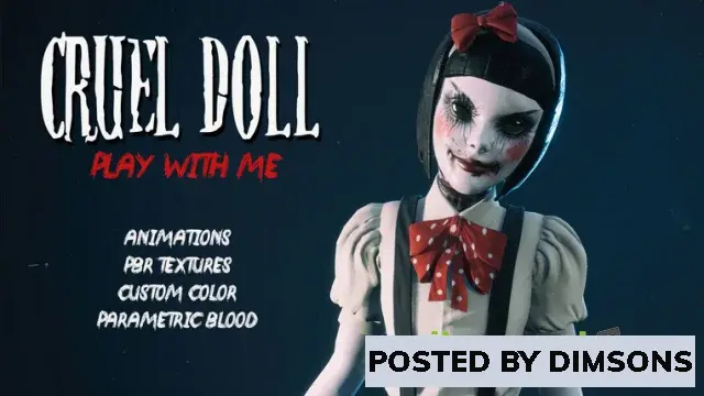 Unreal Engine Characters Cruel Doll v4.25-4.27, 5.0-5.3