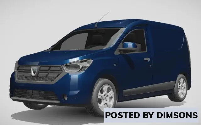 Vehicles, cars Dacia dokker 2020 - 3D Model