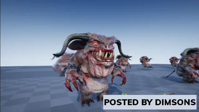 Unreal Engine Characters DEMON MINION v4.15-4.27, 5.0-5.3