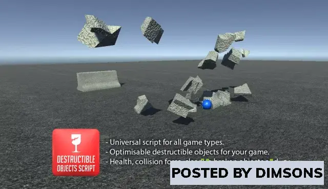 Unity Tools Destructible objects script v1.0