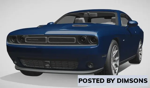 Vehicles, cars Dodge challenger gt awd 2017 - 3D Model