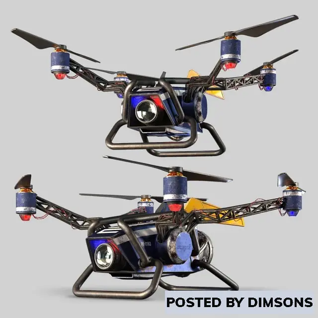 Aircraft Drone scout - 3D Model