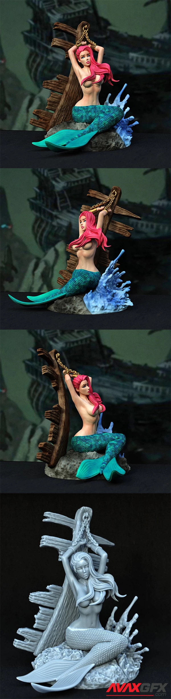 Exclusive – Mermaid – Ariel – 3D Print