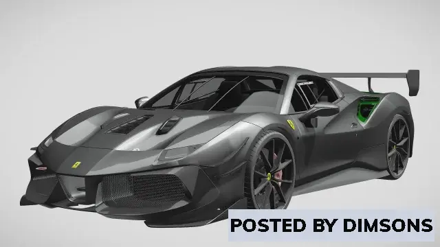 Vehicles, cars Ferrari gtb 488 evo spider - 3D Model