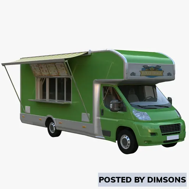 Vehicles, cars Food truck - 3D Model