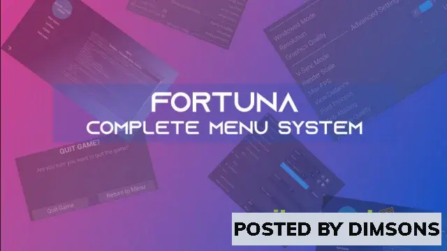 Unreal Engine Blueprints Fortuna Ultimate Menu System v5.0-5.3