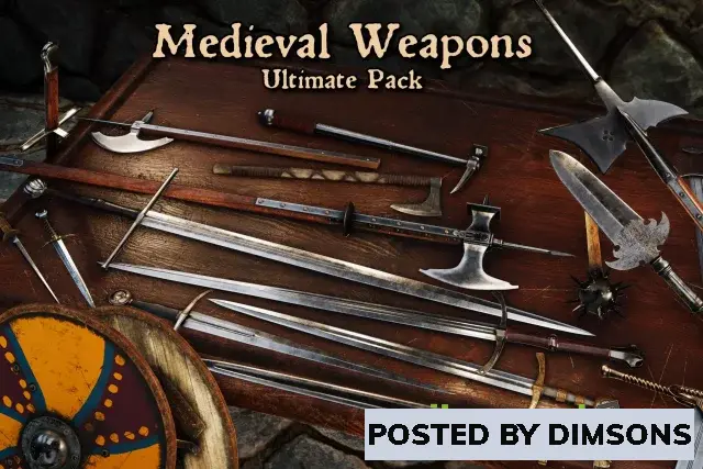 Unity 3D-Models FPS Medieval Weapons - Ultimate Pack v1.1