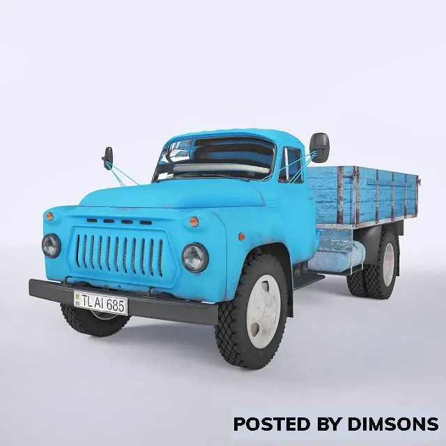 Vehicles, cars GAZ 52 - 3D Model