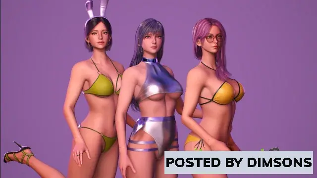 Unreal Engine Characters Girls in Swimsuits-Game Ready Stylized Beach Bikini Casual Realistic Cha...