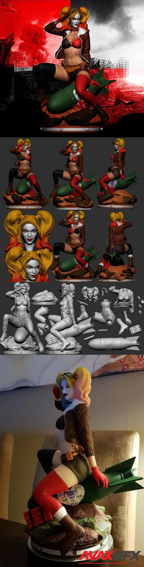 Harley Quinn Bombshell – 3D Print