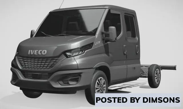 Vehicles, cars Iveco daily crew cab l3 chassis 2020 - 3D Model