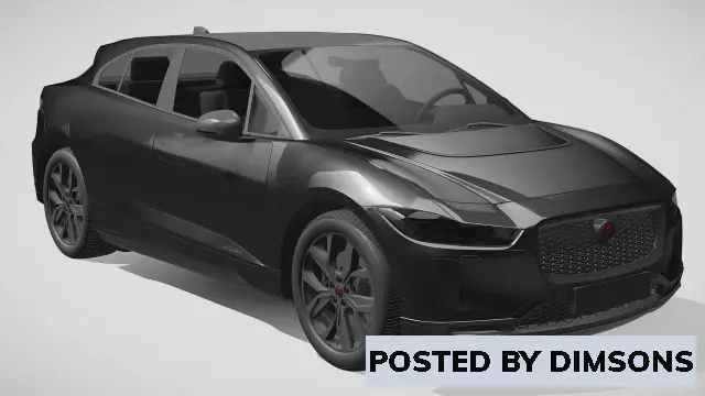 Vehicles, cars Jaguar i pace black 2021 - 3D Model