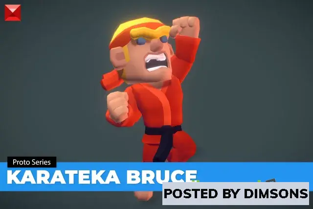 Unity 3D-Models Karateka Bruce - Proto Series v2.0