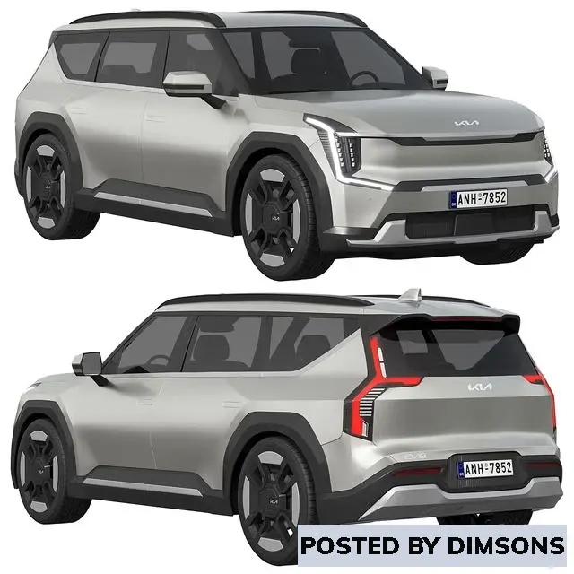 Vehicles, cars KIA EV9 - 3D Model