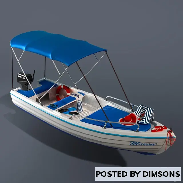 Watercraft Leisure boat - 3D Model