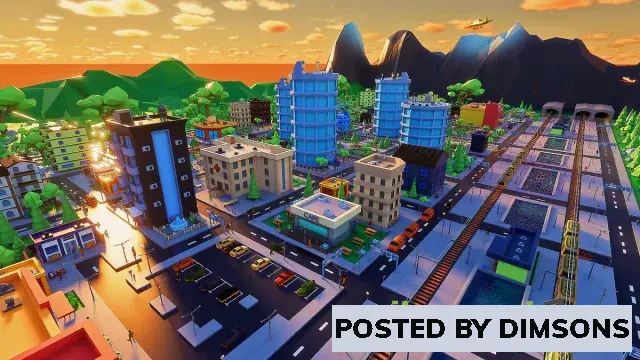 Unity 3D-Models Low Poly City. Asheville v1.0