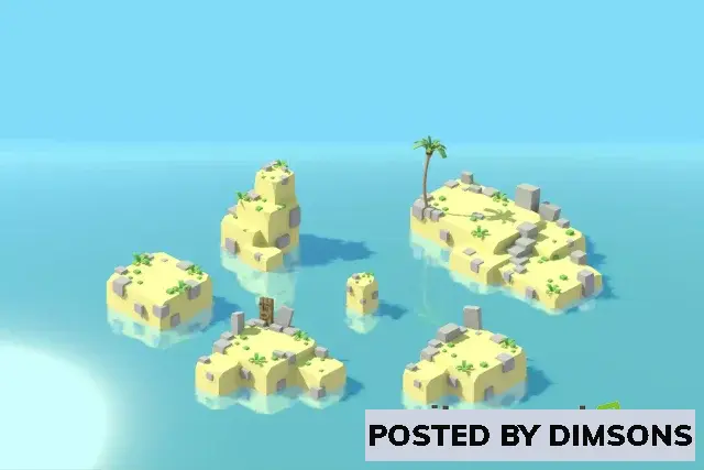 Unity 3D-Models Low Poly Paradise Islands v1.0