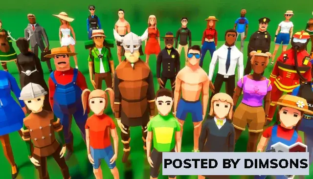 Unity 3D-Models LowPoly Characters Pack v1.0