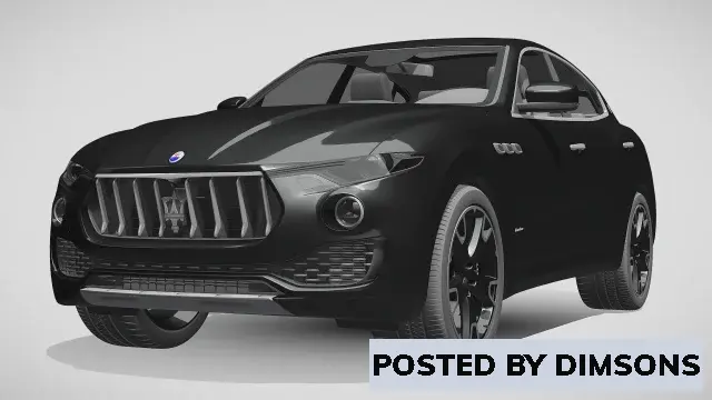 Vehicles, cars Maserati levante s q4 granlusso 2017 - 3D Model