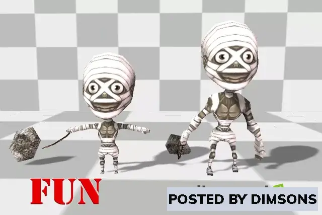 Unity 3D-Models Micro Lowpoly Mummy v3.2