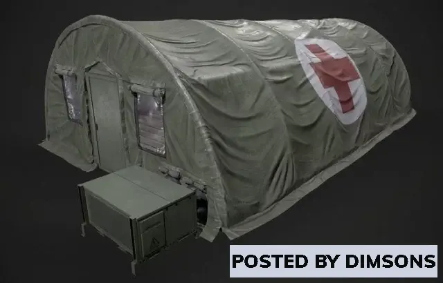 Military Military Tent - 3D Model