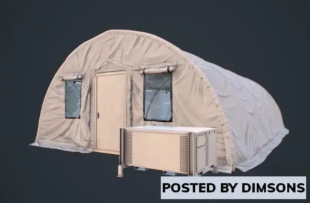 Military Modern Military Tent - 3D Model