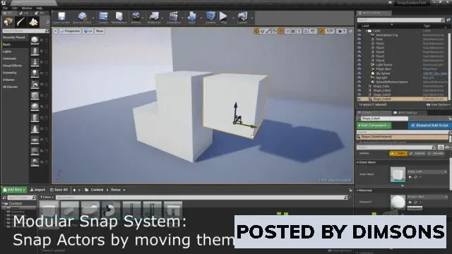 Unreal Engine Code Plugins Modular Snap System v5.1