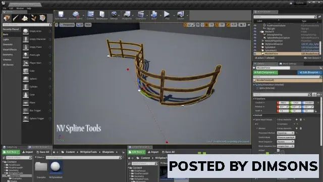 Unreal Engine Blueprints NV Spline Tools v4.27