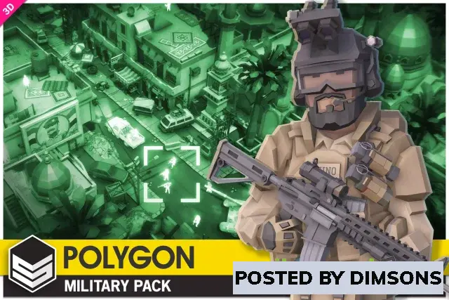 Unity 3D-Models POLYGON Military - Low Poly 3D Art by Synty v1.02