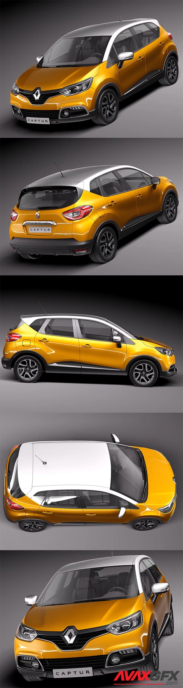 Ranault Captur 2014 3D Model