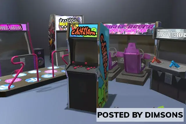 Unity 3D-Models Retro Arcade Machines Pack v1.0