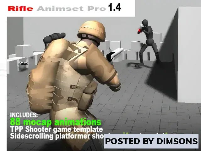 Unity Animations Rifle Animset Pro v1.45