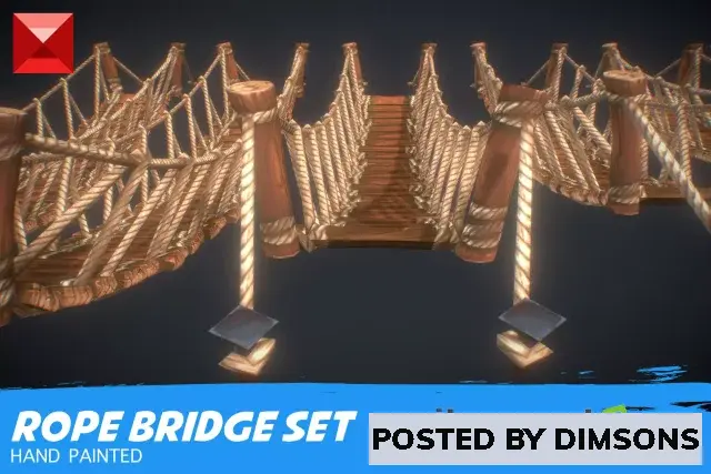 Unity 3D-Models Rope Bridge Set v1.0