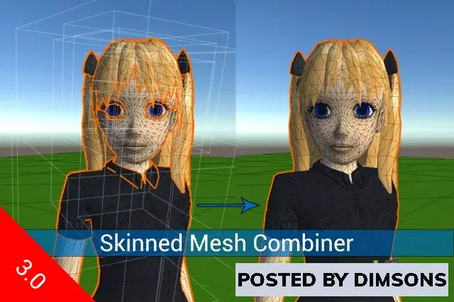 Unity Tools Skinned Mesh Combiner MT - Character Mesh Merge, Atlasing Support & More v3.4.12