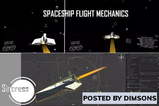 Unity Templates Spaceship Flight Mechanics v1.0