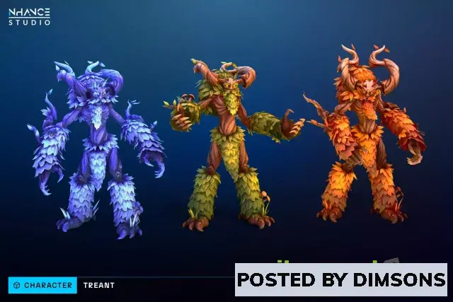 Unity 3D-Models Stylized Fantasy Treant v1.0