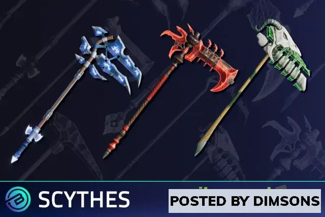 Unity 3D-Models Stylized Scythes - RPG Weapons v1.0