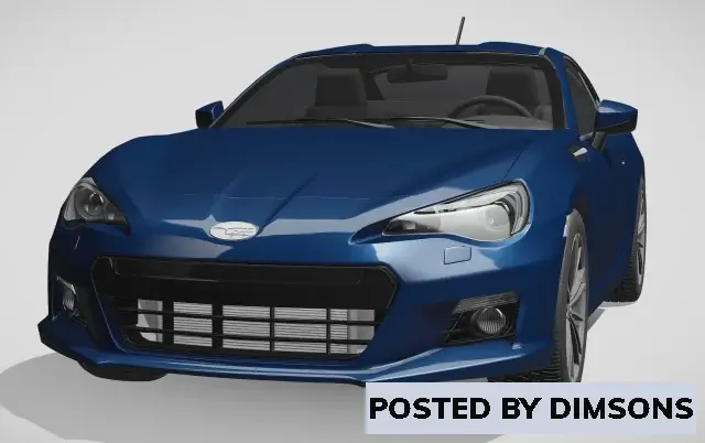 Vehicles, cars Subaru brz aero package zc6 2012 - 3D Model