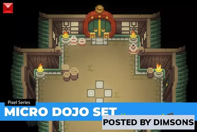 Unity 2D Top Down 2D Dojo Chip Set v1.0