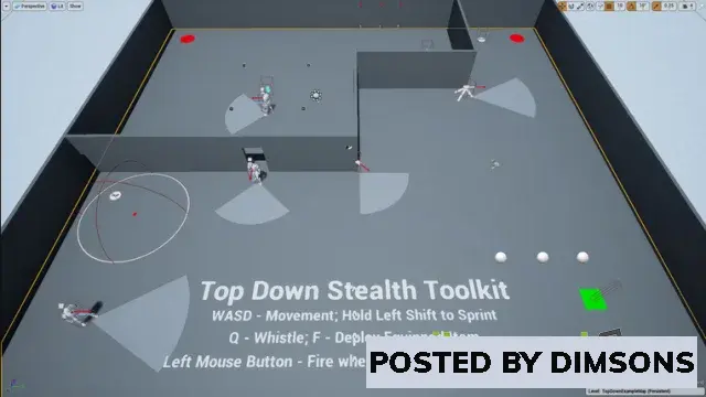 Unreal Engine Blueprints Top Down Stealth Toolkit v5.0