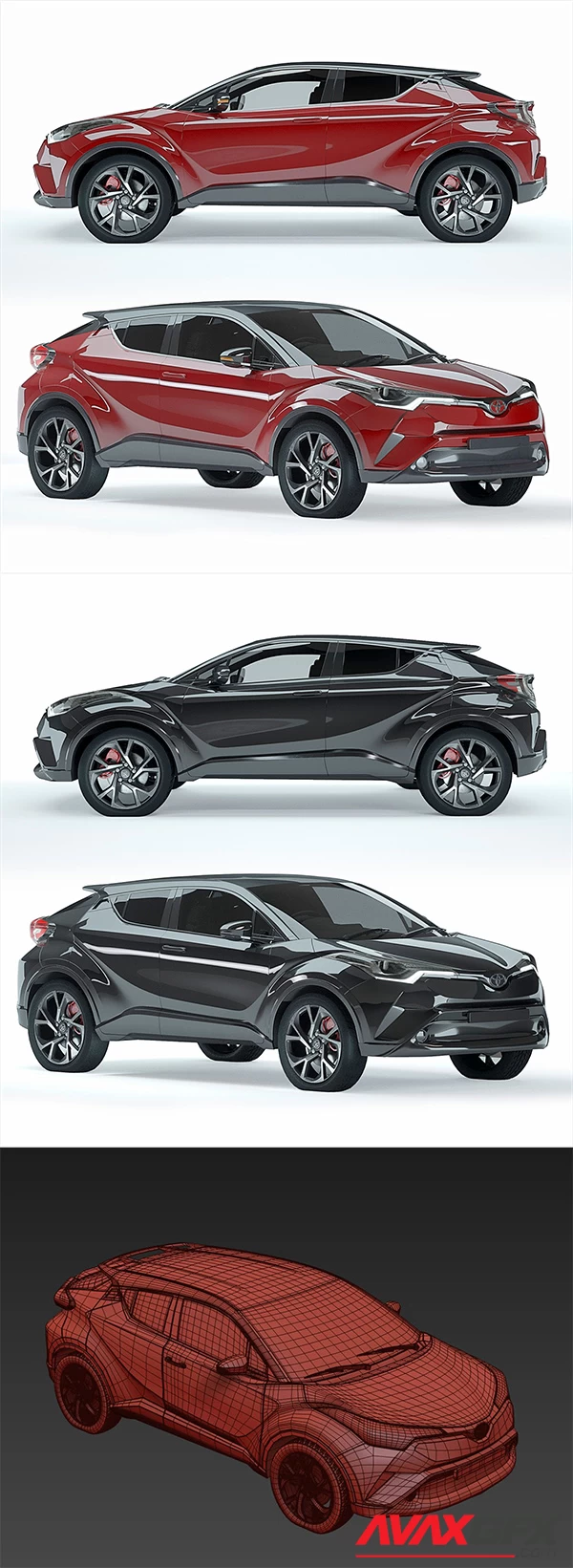 Toyota C-HR 3D Model