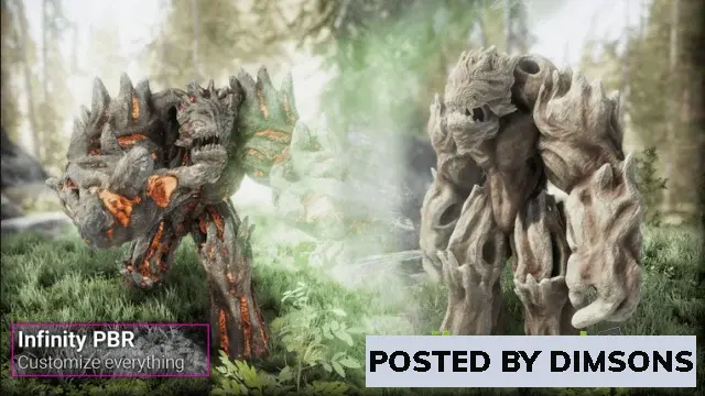 Unreal Engine Characters Treant Monster Creature - Fantasy RPG