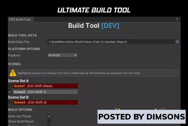 Unity Tools Ultimate Build Menu v1.0