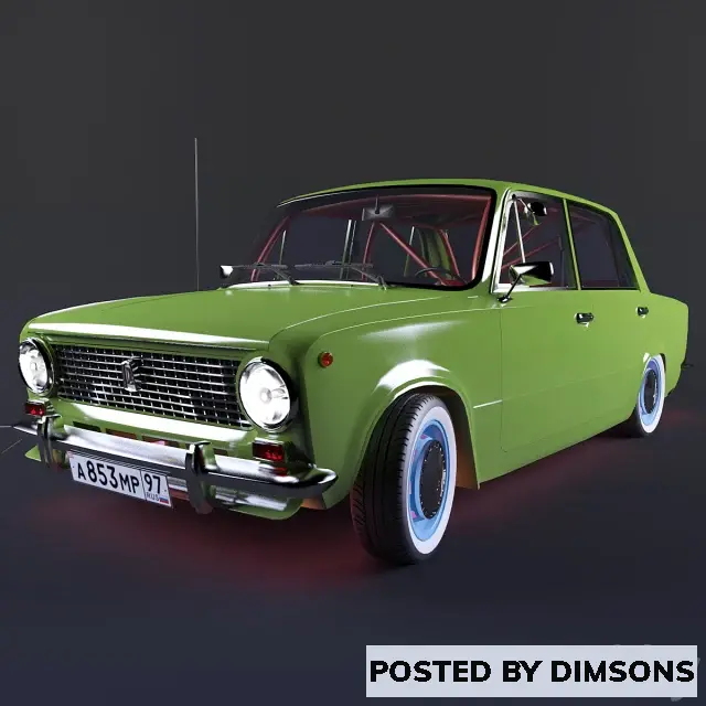 Vehicles, cars VAZ 2101 - 3D Model