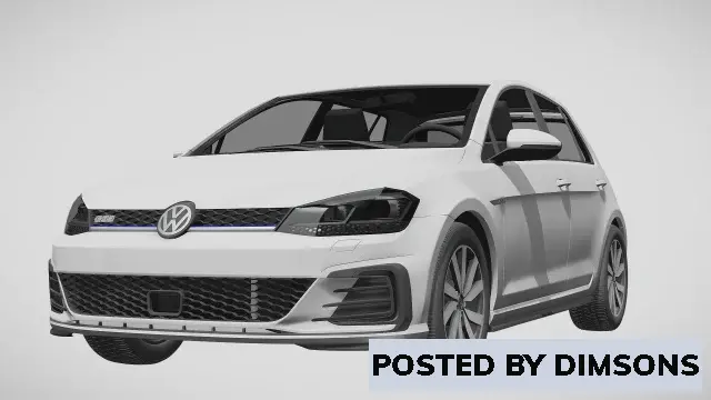 Vehicles, cars Volkswagen golf tge 5 door 2017 - 3D Model